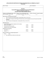 Form CN-4 Application for Certificate of Need for Designation as a Perinatal Facility - New Jersey, Page 15