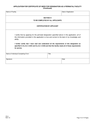 Form CN-4 Application for Certificate of Need for Designation as a Perinatal Facility - New Jersey, Page 17