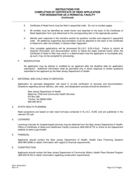 Form CN-4 Application for Certificate of Need for Designation as a Perinatal Facility - New Jersey, Page 2
