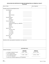 Form CN-4 Application for Certificate of Need for Designation as a Perinatal Facility - New Jersey, Page 4