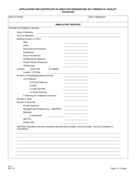 Form CN-4 Application for Certificate of Need for Designation as a Perinatal Facility - New Jersey, Page 5