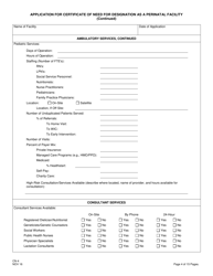 Form CN-4 Application for Certificate of Need for Designation as a Perinatal Facility - New Jersey, Page 6