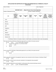 Form CN-4 Application for Certificate of Need for Designation as a Perinatal Facility - New Jersey, Page 7