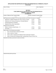 Form CN-4 Application for Certificate of Need for Designation as a Perinatal Facility - New Jersey, Page 9