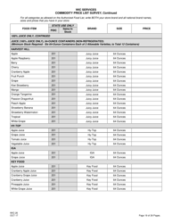 Form WIC-26 Wic Commodity Price List Survey - New Jersey, Page 19
