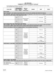 Form WIC-26 Wic Commodity Price List Survey - New Jersey, Page 25
