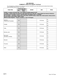 Form WIC-26 Wic Commodity Price List Survey - New Jersey, Page 5