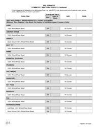 Form WIC-26 Wic Commodity Price List Survey - New Jersey, Page 9