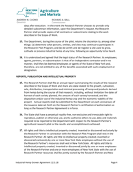 Department-Conducted Research Partner Agreement Industrial Hemp Growers - New York, Page 4