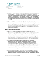 Department-Conducted Research Partner Agreement Industrial Hemp Growers - New York, Page 5