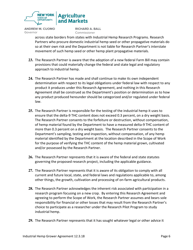 Department-Conducted Research Partner Agreement Industrial Hemp Growers - New York, Page 6