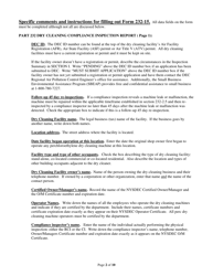 Instructions for Form 232-15 Part 232 Dry Cleaning Facility Compliance Inspection Report - New York, Page 2