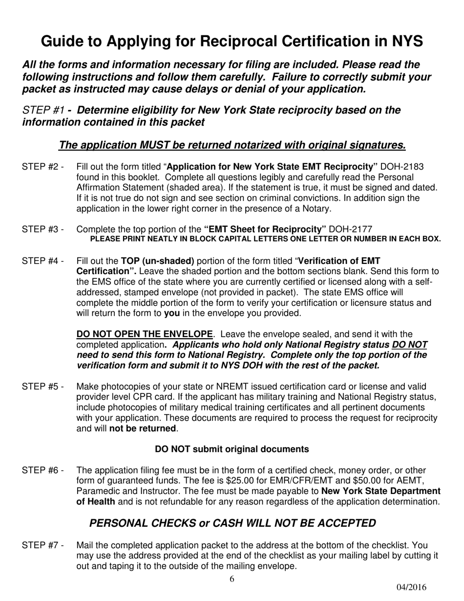 Instructions for Form DOH-2177, DOH-2178, DOH-2183 - New York, Page 7