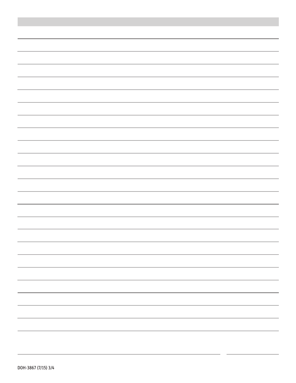 Form DOH-3867 - Fill Out, Sign Online and Download Printable PDF, New ...