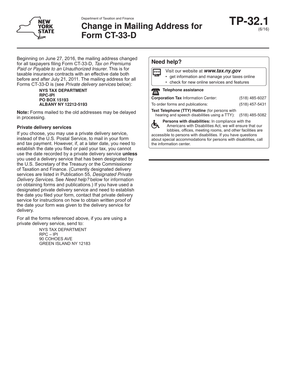 Download Instructions for Form CT33D Tax on Premiums Paid or Payable to an Unauthorized