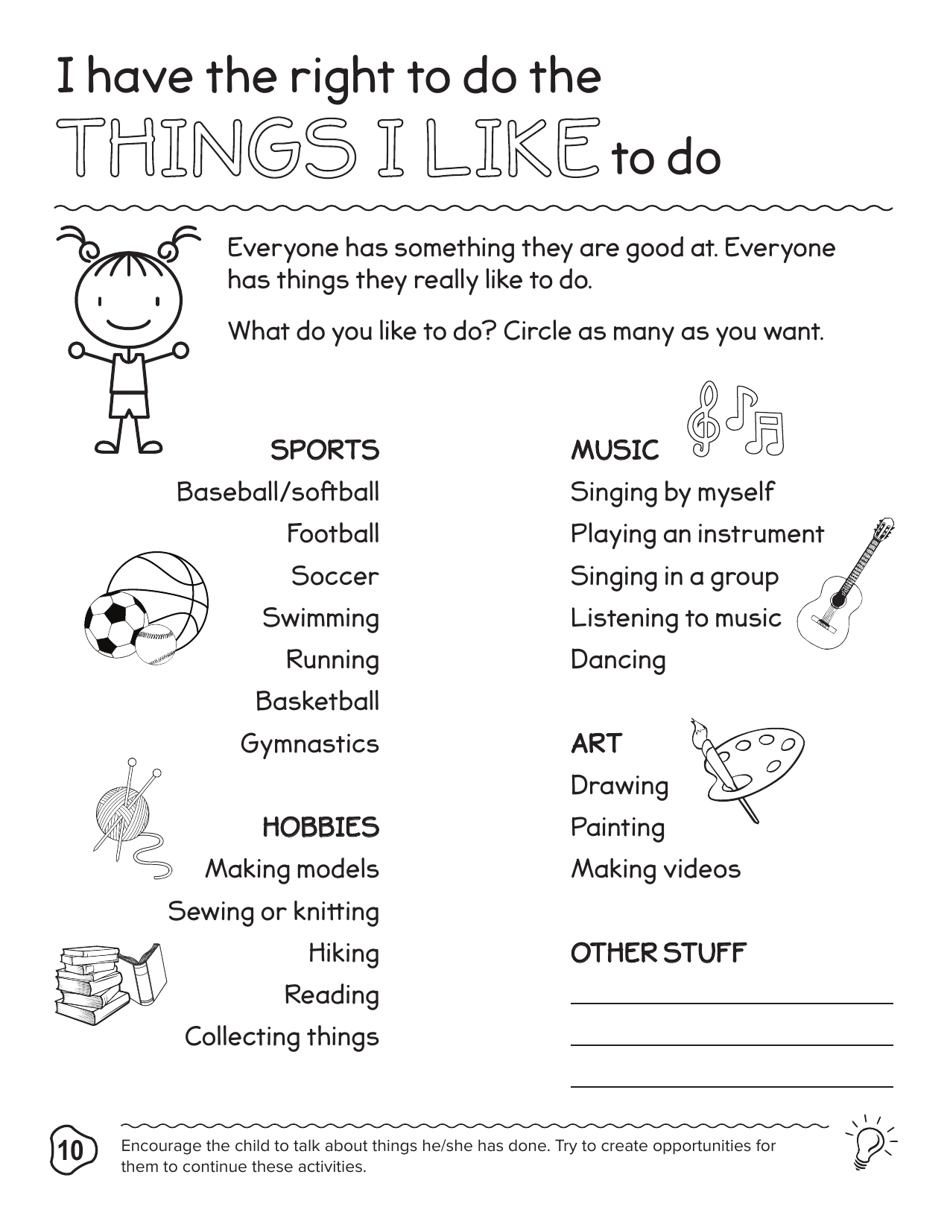 My Rights in Foster Care an Activity Book for Young Children in Care - New York, Page 16