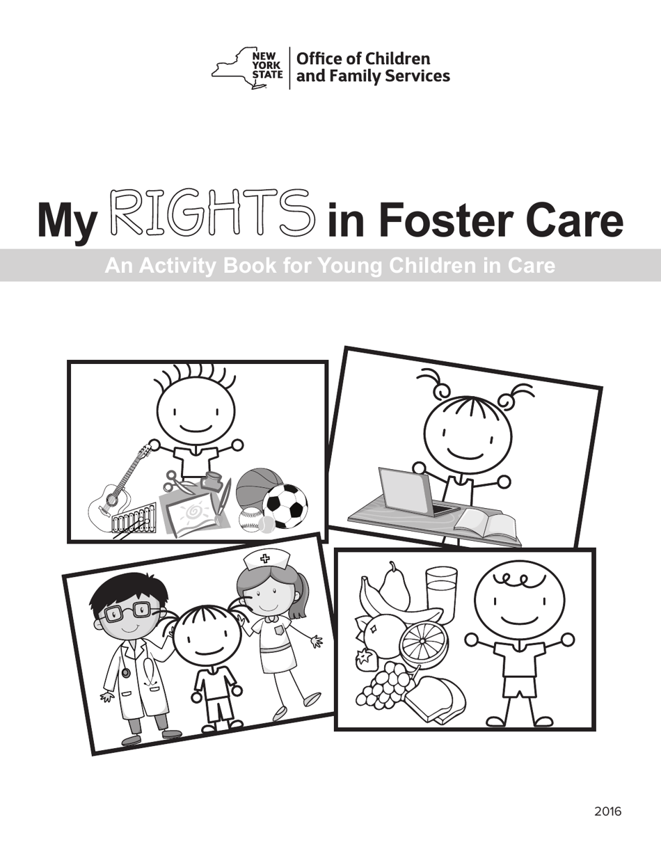 My Rights in Foster Care an Activity Book for Young Children in Care - New York, Page 1
