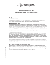My Rights in Foster Care an Activity Book for Young Children in Care - New York, Page 3