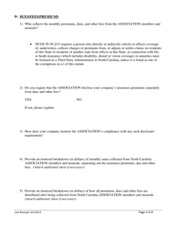 Association Group Questionnaire - North Carolina, Page 5