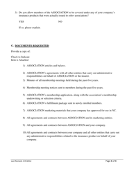 Association Group Questionnaire - North Carolina, Page 8