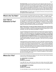 Instructions for Form D-400 Individual Income Tax Return - North Carolina, Page 7