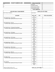 Form AOC-A-102 Off-Site Daily Cash Report - North Carolina, Page 2