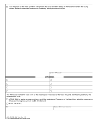 Form AOC-CR-122 Indictment - North Carolina, Page 2