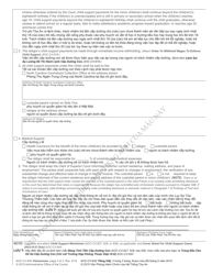 Form AOC-CV-642 Order Establishing Child Support - North Carolina (English/Vietnamese), Page 3