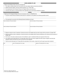 Form AOC-CV-777 Order to Authorize Inspection of Financial Records and to Freeze Assets - North Carolina, Page 2