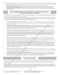 Instructions for Form AOC-E-203A, AOC-E-203B - North Carolina (English/Spanish), Page 3