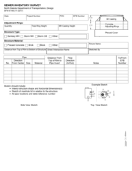 Document preview: Form SFN61145 Sewer Inventory Survey - North Dakota