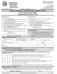 Form COM3681 License Renewal Application - Ohio