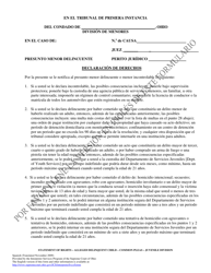 Document preview: Declaracion De Derechos - Ohio (Spanish)