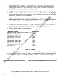 Declaracion De Derechos - Ohio (Spanish), Page 4