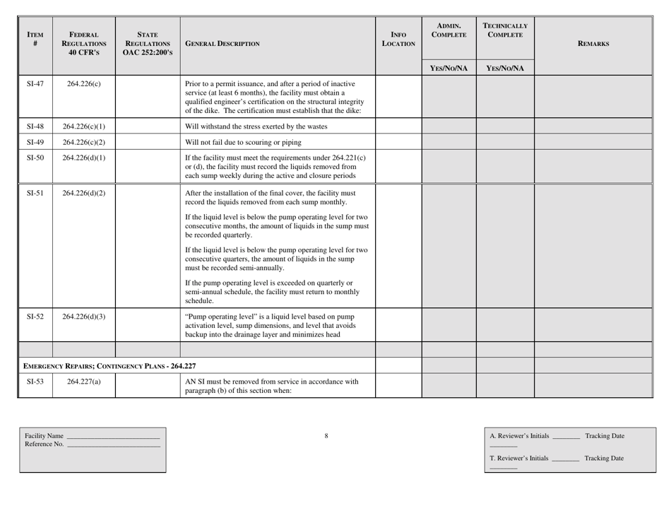 Application Review Checklist - Oklahoma, Page 8