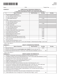 Form DR-908 Insurance Premium Taxes and Fees Return - Florida, Page 3