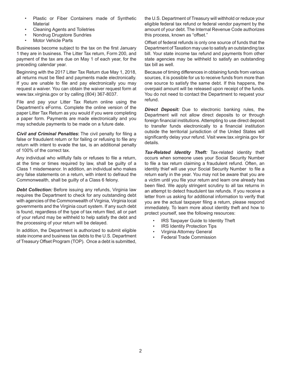 Instructions for Form 763 Nonresident Individual Income Tax Return - Virginia, Page 8