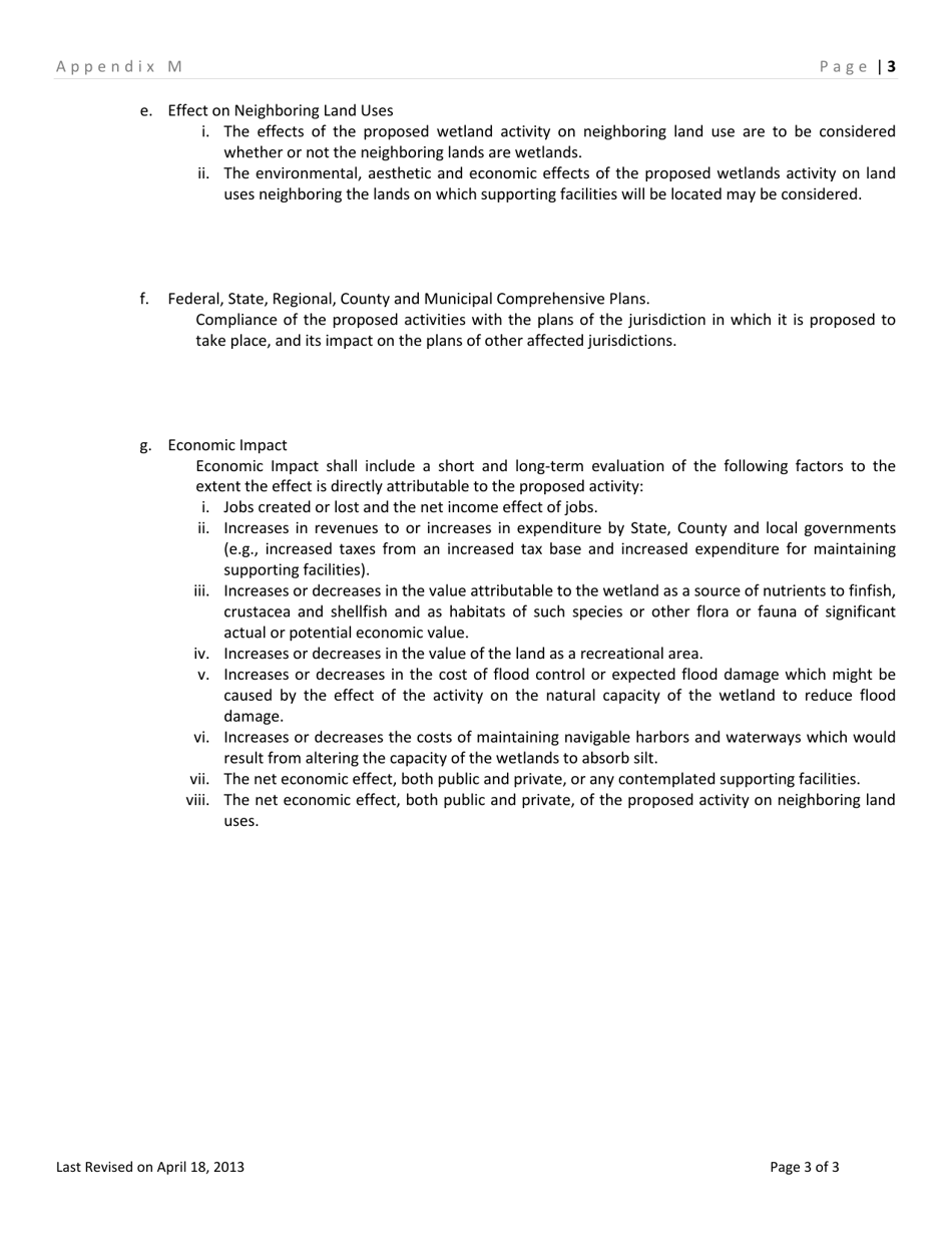 Appendix M Activities in State Wetlands - Delaware, Page 3