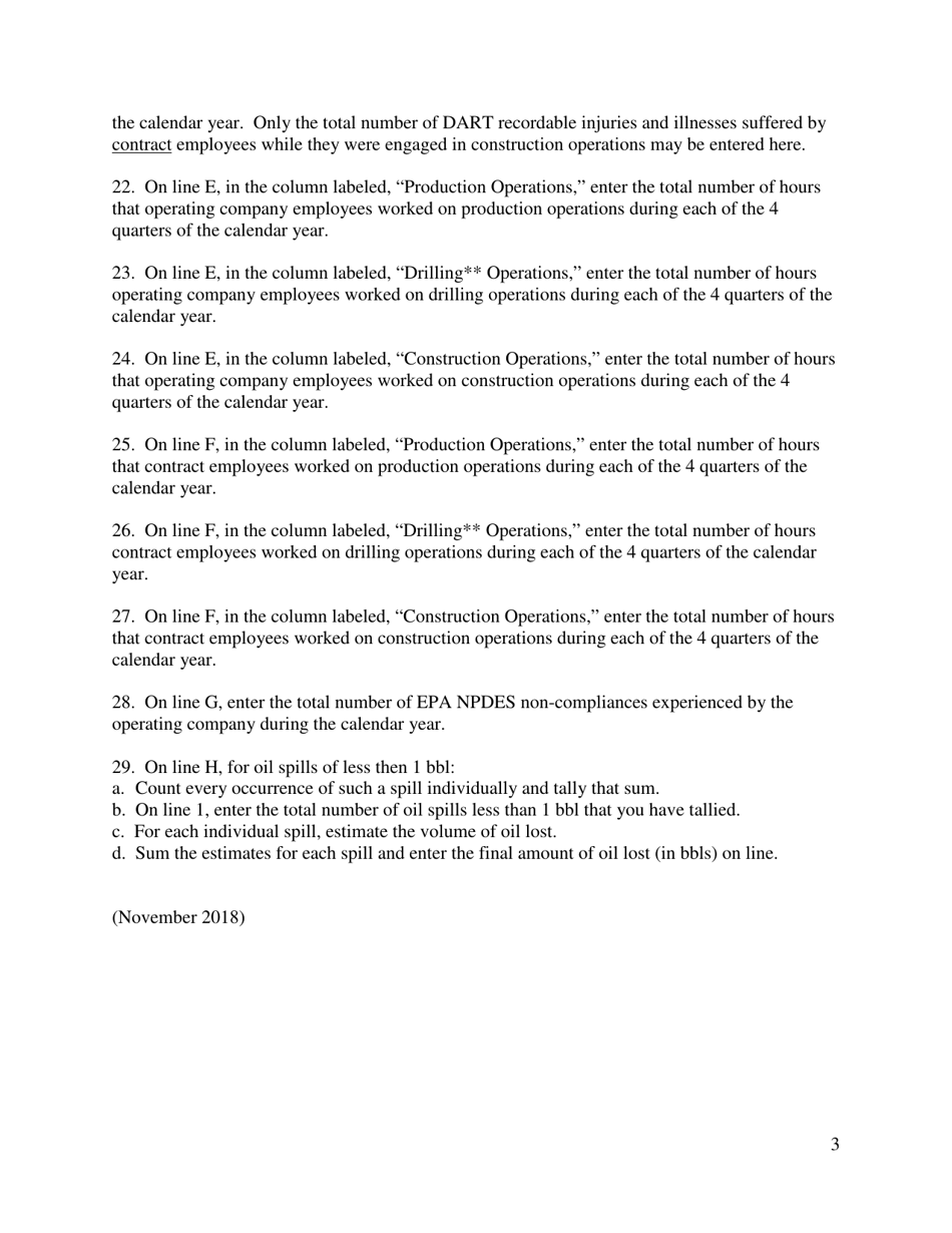 Instructions for Form BSEE-0131 Performance Measures Data, Page 3