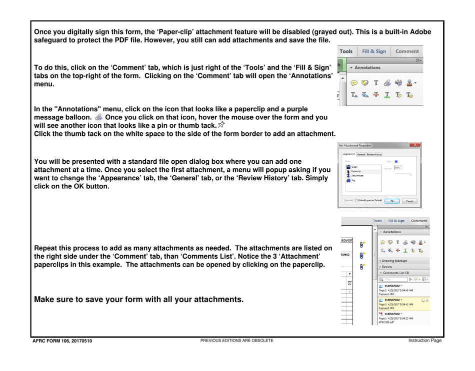AFRC Form 106 Manpower Change Request, Page 4