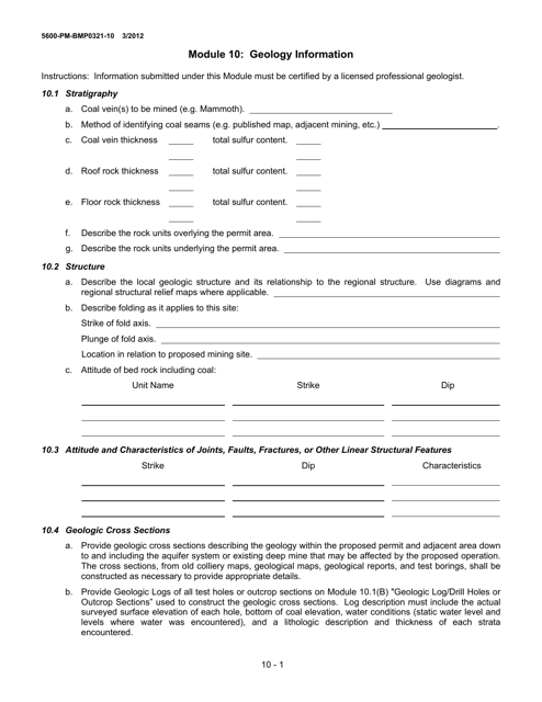 Form 5600-PM-BMP0321-10  Printable Pdf