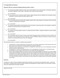 DHEC Form 0487 Dredging - South Carolina, Page 2