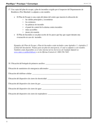 DSS Formulario 2974 SPA Modelo De Un Plan De Emergencia Para Programas De Cuidado Infantil - South Carolina (Spanish), Page 12