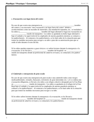 DSS Formulario 2974 SPA Modelo De Un Plan De Emergencia Para Programas De Cuidado Infantil - South Carolina (Spanish), Page 6