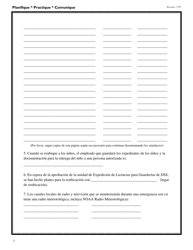 DSS Formulario 2974 SPA Modelo De Un Plan De Emergencia Para Programas De Cuidado Infantil - South Carolina (Spanish), Page 8
