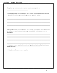 DSS Formulario 2974 SPA Modelo De Un Plan De Emergencia Para Programas De Cuidado Infantil - South Carolina (Spanish), Page 9