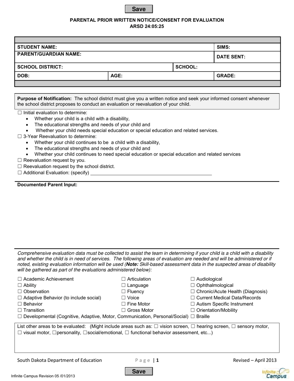 south-dakota-parental-prior-written-notice-consent-for-evaluation