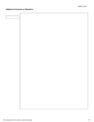 Form AH009 Group Health Specified Disease Checklist - Texas, Page 2