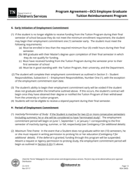 Form CS-1019 Program Agreement - Dcs Employee Graduate Tuition Reimbursement Program - Tennessee, Page 13