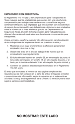Aviso 6 Aviso a Los Empleados Sobre La Compensacion Para Trabajadores En Texas - Texas (Spanish), Page 2